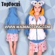 owl animal cotton hoodies brand man hoody with ears