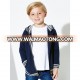 2018 New Custom Designed Fashion Child Zipper Stripe Cuff Hoody