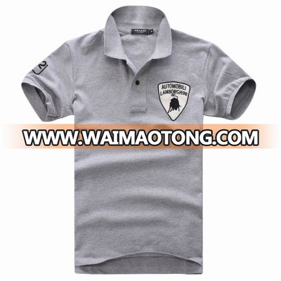 Factory polo custom logo, custom polo embroidered logo