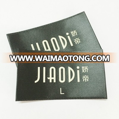 Free shipping 500pcs minimum  high quality custom silk screen print  garment labels , custom t shirt labels