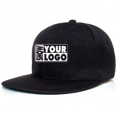 Free Shipping Embroidery Custom Your Logo 20 Pcs Minimum Flat Brim Snapback Cap,Flat Cap